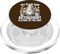 Garden Retirement Gnome For Retired Dad Playing In The Dirt PopSockets PopGrip para MagSafe