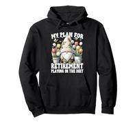Garden Retirement Gnome For Retired Dad Playing In The Dirt Sudadera con Capucha