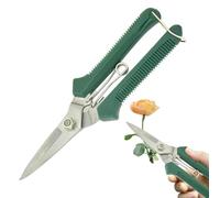 Garden Scissors | Tijeras de flores robustas - tijeras de jardín de precisión con muertes inoxidables ergonómicas, seto del festival sal y hoja sin óxido para la y los bo