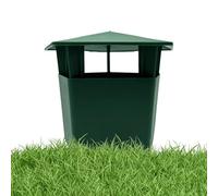 Garden Slug House - de Caracoles, Paquete de 1 o 3 | Trampa de Cebo de Cerveza Reutilizable | Control de plagas ecológico para césped de Patio de Granja | Colector Protector ABS Verde | P