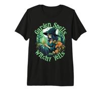 Garden Spells and Witchy Yells Halloween Gardening Gardener Camiseta Premium