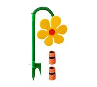 Garden Sprinkler, Rotating Water Toy, 360-Degree Spray Design, Fun Outdoor Irrigation, Yard Sprinkler for Kids, Dogs, Backyard Games, and Garden Decor, Red, Yellow, White Colored