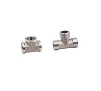 Garden Sprinkler Watering Sprayer 1 Piece of 304 Stainless Steel 1/2 Inch Internal and External Three-Way Three-Way Joint Stainless Steel Pipe Fittings Garden Lawn Water Connector