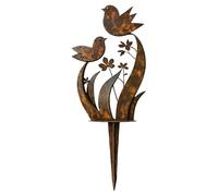 Garden Stakes Decor, Metal Flower Stakes, rústico Landscape Ornament, Rustproof Outdoor Design, Yard Decoration for Patio Courtyard Deck Porch Fence Outside Lawn Summer Fall