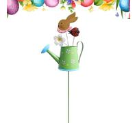 Garden Stakes Decor,Metal Watering Can Design Backyard Decor - Spring Outside Stakes,for Spring Outdoor Garden Yard Patio Porch Lawn Flower Bed