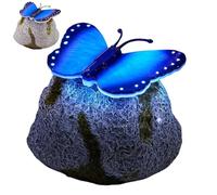 Garden Stones - Sidewalk Driveway Backyard Courtyard Edging, Ground Glow Night Illumination Ornaments, Statues Lighting | Pathways Faux Resin Pebbles Sun Powered Markers For Walkway Pa