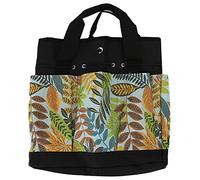 Garden Tool Bag Organizer Flower Printing Multifunctional Portable Gardening Storage Tote Bag with Pockets for Gardeners Outdoor Enthusiasts 600D Oxford Cloth 375g