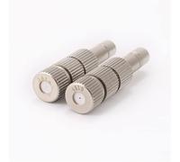 Garden tools 3 Pcs 0.1mm 0.15mm Copper 6mm Atomizing nozzle with Filter Inside Landscaping isting Sprayer Irrigation equipment (Color : White)