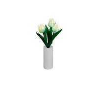 Garden tulip table lamp, simulated tulip night light with vase, a great decoration for the living room desktop.