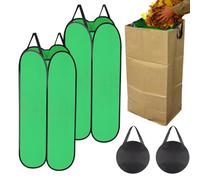 Garden Waste Bags Leaf Bag Holder 2 Piece Foldable Leaf Collecting Chute
