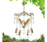 Garden windChimes | Colorful Rustic birdOrnaments | outdoorwindChimes Offering A Thoughtful Garden Present That Fills Yards with Warm Emotion. The Soft, Melodious Tones Create A Calming Ambience,