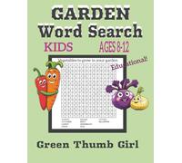 GARDEN Word Search kids ages 8 to 12: Fun activity book with 70 cartoon puzzles