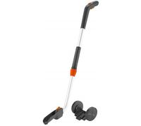 Gardena 09859-20 Mango telescópico con ruedas incluidas, accesorio para tijeras cortacésped para una postura erguida al cortar los bordes del césped, Turquesa/Negro/Naranja