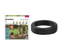 Gardena 13000-20 Set S: El Prácticoset De Inicio Con Sistema Micro-Drip Para 5 Plantas En Maceta + 1350-20 Tubo De Distribución Sistema Micro-Drip, Tubo De Alimentación Flexible, 4.6 Mm (3/16%22)