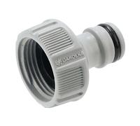 GARDENA 18201-20 - Conexión para el grifo de agua con rosca, unión hermética, fácil manejo, macho para grifo 26.5 mm G 3/4"