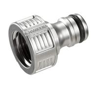 Gardena 18240-20 - Conector para grifo, 21.mm (G 1/2") resistente a las heladas, empaquetado, plateado
