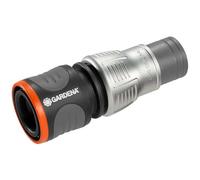 Gardena 18255-20 - Conector de manguera Premium, 13.mm (1/2") - 15 mm (5/8") adaptador para grifo de agua, resistente a las heladas, negro,
