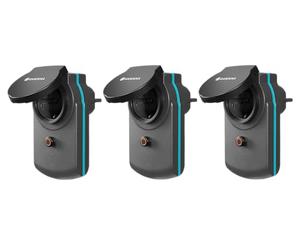 Gardena 19096-20 Adaptador, Negro y Turquesa, Set de 3 Piezas