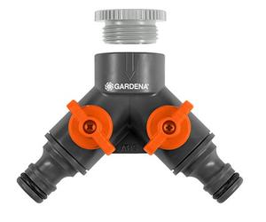 Gardena 2-Wege Ventil para den Wasserhahn - 21 mm (G 1/2") o 26,5 mm