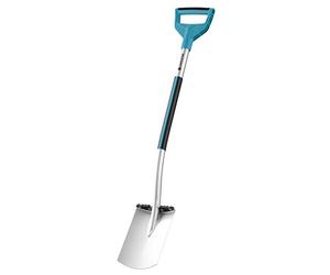 GARDENA 3771-24 - Pala cuadrada Terraline, pala de jardín recubierta para cavar y remover la tierra, con pisador y mango ergonómico, empuñadura en T