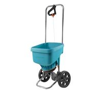 Gardena 436-20 Carro esparcidor universal de fertilizante, semillas y sal para deshielo, ancho de esparcido 1.5-6 m, para aprox. 800 m², volumen 18 l, con cierre de tapa deslizante