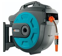 GARDENA 8026-20 - Caja de manguera montada en la pared, 180 ° Inclinable, Azul y Naranja