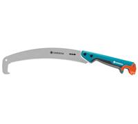 GARDENA 8739-20,Sierra curva 300 P para corte óptimo de ramas, gancho de recogida, cromado duro, tope antideslizante, preciso dentado afilado en 2 lados, longitud hoja 300 mm