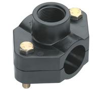Gardena Abrazadera roscada del sistema de aspersores, rosca interna de 25 mm x 3/4 pulgada para conectar aspesores en la tubería, se puede combinar con la conexión de aspesores 2739 y 2740 (02728-20)