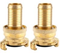 GARDENA Acoplamiento de succión y alta presión de latón para mangueras de 25 mm (1 "): Acoplamiento para mangueras y líneas de succión, hasta 40 bar, confiable (7121-20) (Paquete de 2)