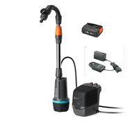 Gardena Bomba de depósito de agua de lluvia con batería 2600 Comfort 18V P4A Set listo para usar: Control de riego programado, Función temporizadora, Se adapta a tu depósito de agua (14604-20)