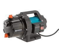 Gardena Bomba de jardín 3700/4 Basic: bomba de riego caudal 3700 l/h, potencia 800 W, duradera gracias al eje de acero inoxidable, carcasa de fundición, posibilidad de conexión de rociadores (9014-47)