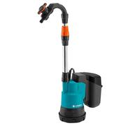 Gardena Bomba de recogida de agua pluvial a batería 2000/2 18V P4A sin batería: bomba sumergible a batería con filtro integrado, seguro de marcha en seco, caudal de 2000 l/h (14602-55)