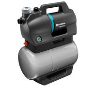 Gardena bomba de superficie 3800 Silent: Bomba con depósito de agua de 21 l y filtro integrado, caudal 3800 l/h, capacidad de presión 3,9 bar, silenciosa, sin mantenimiento (9064-20)