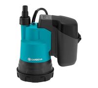 Gardena Bomba sumergible de aguas limpias 2000/2 18V P4A sin batería: bomba sumergible a batería, filtro integrado, seguro de marcha en seco, caudal de 2000 l/h (14600-55)