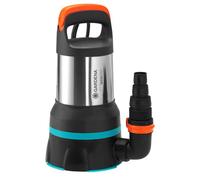 Gardena Bomba sumergible de agua limpia/residual 19500 Aquasensor: bomba combinada de drenaje caudal de 19 500 l/h, función Aquasensor, aspiración plana hasta 1 mm y tamaño de 35 mm, 860 W (09049-20)