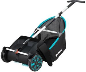 Gardena Carrito recolector de Hojas y césped Barredora para el jardín, con Bolsa colectora extraíble, Sistema de cepillos Giratorio, Agarre ergonómico, silencioso (3565-20)