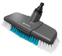 Gardena Cleansystem Cepillo Acoplable Duro: Cepillo para Limpiar Superficies Resistentes, cerdas de Diferente Longitud, conexión al Mango Cleansystem, Superficies Grandes (18816-20)