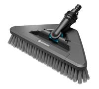 Gardena Cleansystem Cepillo Acoplable Suave Flex: Limpia Superficies delicadas, Forma Triangular, cerdas Suaves, Giratorio, conexión al Mango Cleansystem, para Superficies Grandes (18812-20)