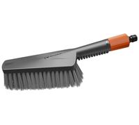Gardena Cleansystem Cepillo de Mano M Suave: Cepillo de Limpieza con conexión de Manguera, Modelo Mediano, Plano, para Superficies pequeñas y delicadas, con Ajuste del Agua (18841-20)