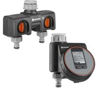Gardena Control de riego flexible y conexión para grifo doble