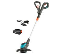 Gardena Set Ready-To-Use recortadora a batería EasyCut 23/18V P4A: Recortadora 230 mm diám, mango ajustable, barra protección de plantas y ajuste de inclinación mango, con batería P4A 18 V (14700-20)