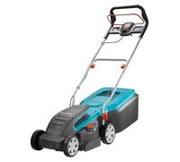 Gardena Cortacésped eléctrico PowerMax 1400/34, segadora hasta 400 m², ancho de corte 34 cm, volumen 40 l, altura de corte 20-60 mm, manillar plegable, empuñadura ergonómica (5034-20)