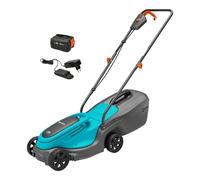 Gardena Cortacésped PowerMax 30/18V P4A con batería, Set Listo para Usar: 30 cm de Ancho, Capacidad de 25 l, Ajuste de Altura, Ligero, Sin Cable (14630-20)