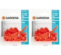 Gardena Cuchillas de Recambio RotorCut Cuchillas de Recambio para desbrozadoras y desbrozadoras con batería, Intercambiables, 20 Piezas (5368-20) (Paquete de 2)