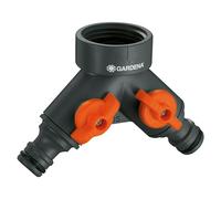 Gardena Distribuidor 2 vías (Gris/Naranja, Plástico)