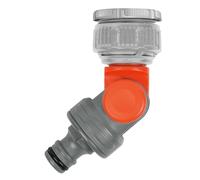 GARDENA: Grifo giratorio para grifo de 26,5 mm (G 3/4 ") y 33,3 mm (G 1"), giratorio y ajustable, empaquetado (2999-20)