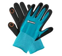 Gardena Guantes de jardinería 8/M: Guantes para Trabajos de jardinería, protección contra la Humedad Gracias a la Superficie de nitrilo, Mobile Touch para Usar Smartphones (11511-20)