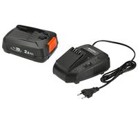 Gardena Kit de inicio P4A PBA 18V/45 2,5 Ah + AL 1830 CV: el kit de inicio contiene el cargador rápido AL 1830 CV de Gardena y una batería POWER FOR ALL PBA 18V/45 de 2,5 Ah de Gardena (14906-20)