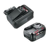Gardena Kit de Inicio P4A QC AL18V-44 + 1x 4,0 Ah Baterías y Cargadores: Parte de la Serie Power FOR All, Rendimiento Constante, Carga rápida, Indicador de Estado de Carga, Potencia de Larga duración
