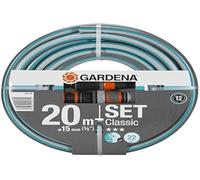 GARDENA Kit Tuyau darrosage Classic - Longueur 20m - O15mm - Haute resistance pression 22 bar maximum - Garantie 12 ans 18014-26